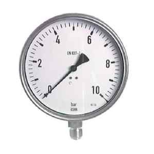 6.3 stainless steel gauge -1/15 bar chemical format