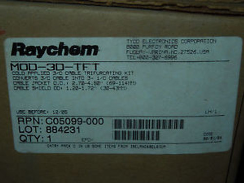 Raychem #Mod-3D-Tft, Cold Applied Cable Trifurcating Kit, Nib