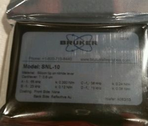 NEW BRUKER/Veeco SNL-10 Silicon-tip on Nitride lever probe for AFM (10 Pack)