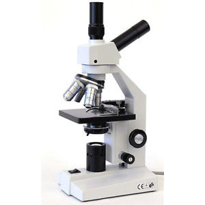 AmScope D120-MS 40X-1000X Dual-View Compound Microscope with Mechanical Stage