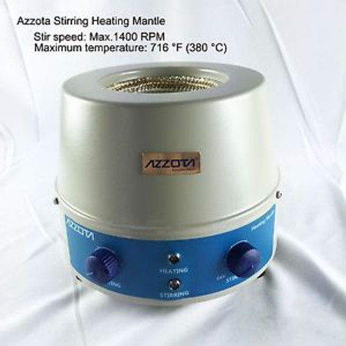 Azzota SHM-500, Stirring Heating Mantle - 500ml, 250W, Stir speed: 0 to 1400rpm,