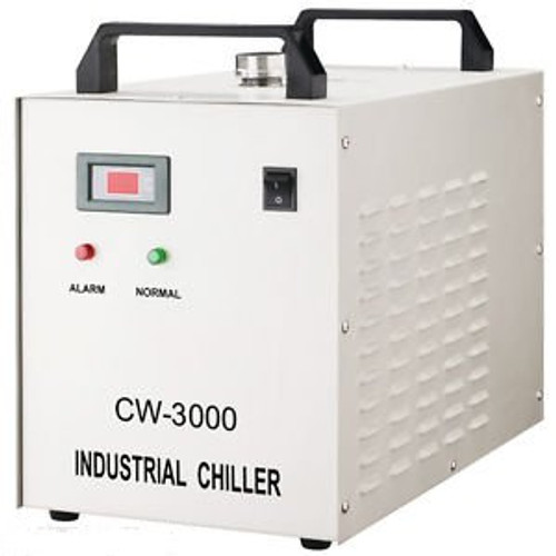 CW-3000DF Industrial Water Cooler Chiller for 0.8KW/1.5KW Spindle Cooling,110V