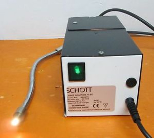 SCHOTT LIGHT SOURCE H-3C WITH SCHOTT S24 SPM FIBER OPTIC CABLE