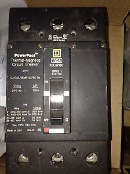 Square D Circuit Breaker 150 Amp Kdl32150