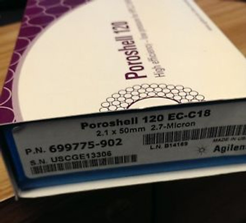 NEW! Agilent HPLC Poroshell 120 EC-C18 (2.1x50mm, 2.7 um) P/N: 699775-902
