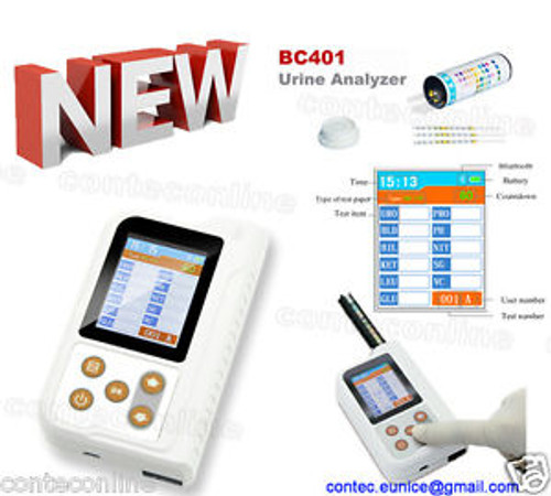 CONTEC BC401 Portable Urine Analyzer Test Strips USB Bluetooth Function 2.4 LCD