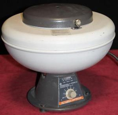 IEC Clinical Centrifuge Fixed Angle Rotor Vintage 45.5 GMS Tubes !