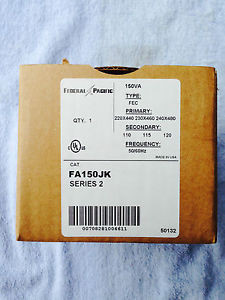 FA150JK INDUSTRIAL CONTROL TRANSFORMER 240x 480V PRIMARY  New