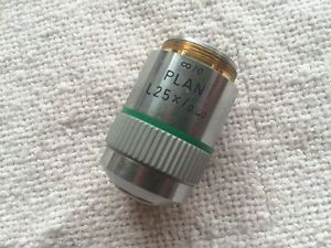 Leitz Wetzlar Germany 25x 25/0.40 Infinity L Plan microscope objective lens