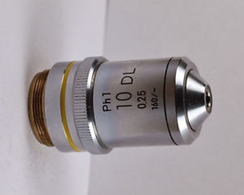 Nikon 10x /.25 DL Ph1 160mm Phase Contrast Microscope Objective