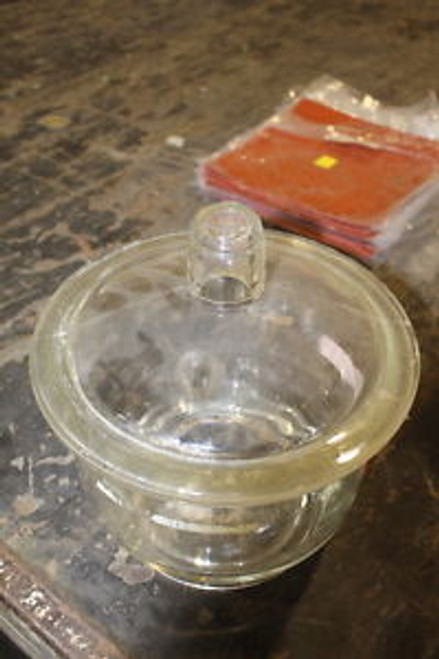 GLASS VACUUM DESICCANT BELL JAR 12 DIAMETER 8 TALL