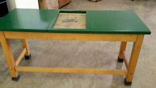 Vintage School Lab Science Table