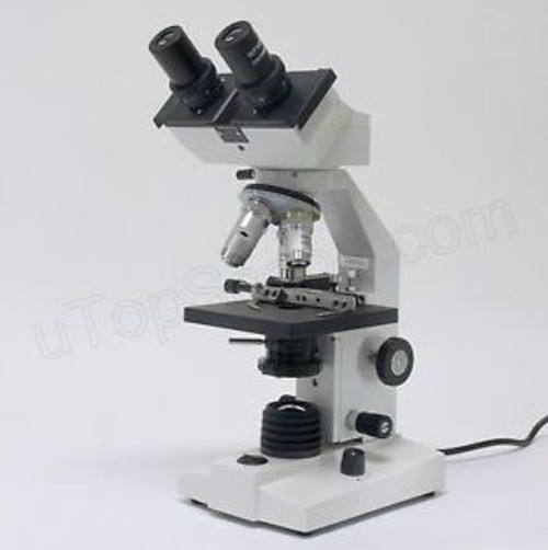 Compound Binocular Microscope Lab Science Clinic 40X-1000X w/ LED Light