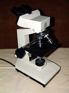National Binocular Optical Lab Microscope, 4 Objectives very nice