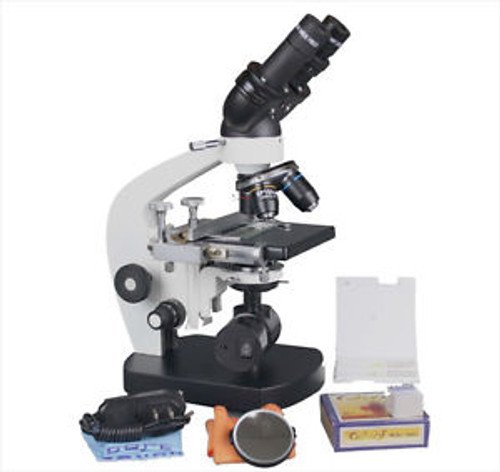 1500x Medical LED Cordless Binocular Vet Medical Microscope w Camera