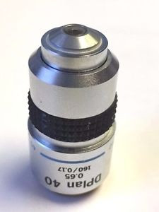 Olympus Dplan 40   40x/0.65 DPlan 160/0.17 Microscope Lens