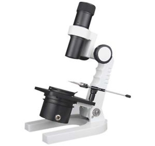 Gemology Grading Testing LED Darkfield Stereo Magnifier Microscope w Gem Clamp