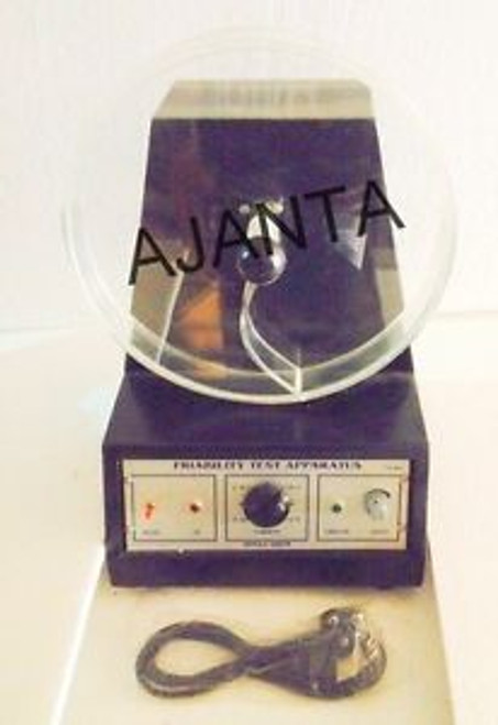 FRIABILITY TEST APPARATUS SINGLE DRUM Ajanta, Aluminum, Black aei-65