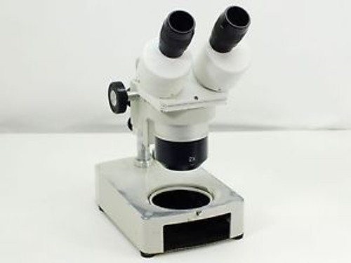 Microscope with Focus Block, Stand and 2x-4x Objective (White)