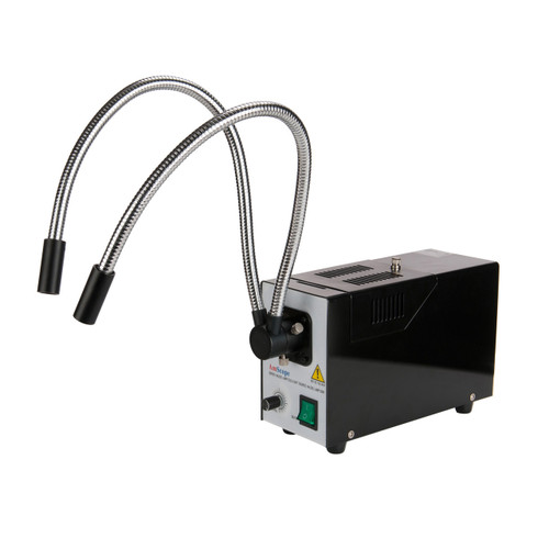 AmScope HL250-BY 150W Fiber Optic Dual Gooseneck Illuminator for Microscopes