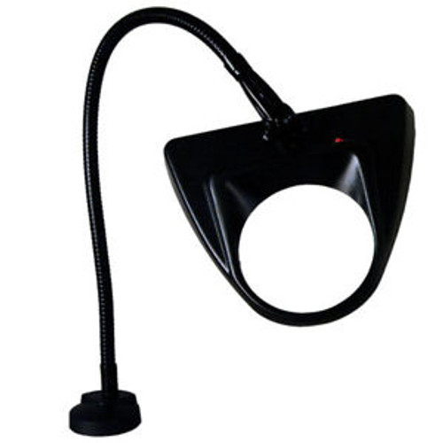 Dazor 5 Diopter Black Clamping Magnifier Lamp with Flex