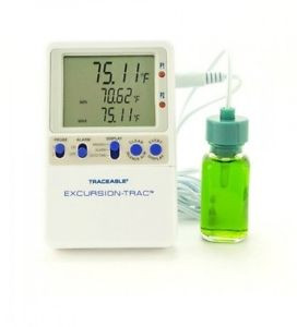 Traceable(R), Excursion-Trac(TM), Datalogging Thermometer, 1 bottle probe - 6...