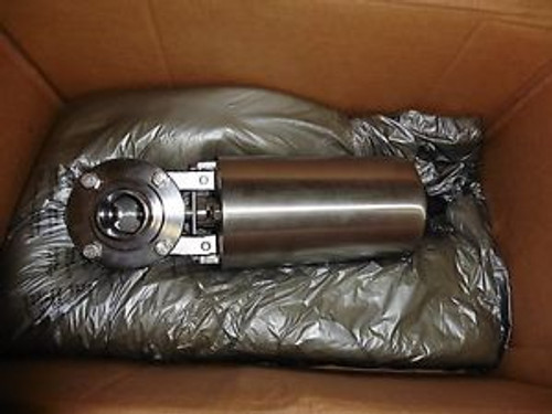 Waukesha Cherry-Burrell Pneumatic Actuated BFV01314 1.5 304 Stainless Butterfly