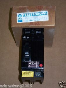 New GE TEB 2 pole 30 amp 240v TEB122030WL Circuit Breaker