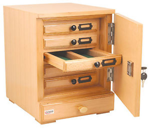 Wooden Slide Cabinet, 5 Drawers, 500 Slide Capacity Total