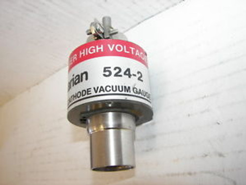 Varian High Voltage Cold Cathode Vacuum Gauge Model 524-2 Pfeiffer