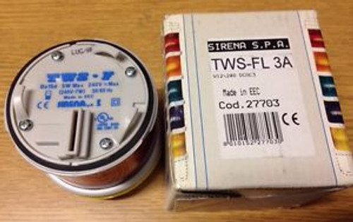 Sirena S.P.A TWS-FL3A TWS-FL-3A V12/240DCAC3 Ba15d ShipSameDay#1600B25