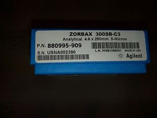 Factory Sealed ZORBAX 300B-C3 4.6 x 250mm 5um (P/N: 880995-909)