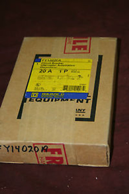 Circuit Breaker Square D FY14020 A 20A 1P NIB