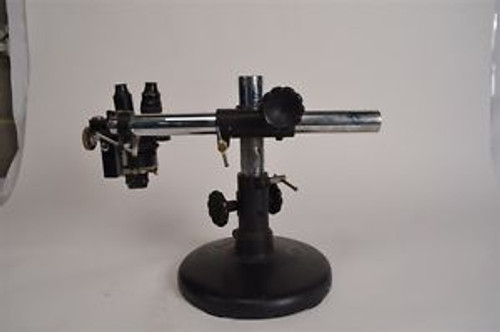 Spencer Lens Microscope w/ 3 Objectives, Boom Stand, & Base