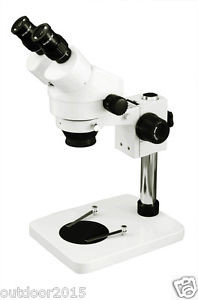 7-45x Zoom Stereo Microscope with LED Light Ring Lamp for Industry Electronic