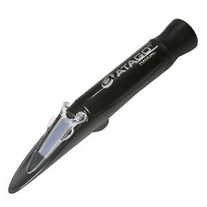 Atago 2393 Master Series Hand-Held Brix Refractometer with Plastic Sample Stage,