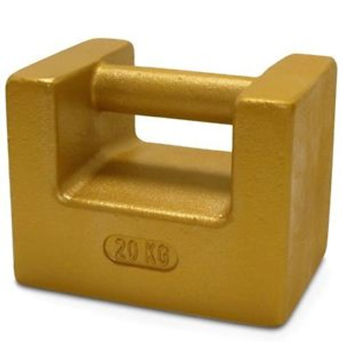 Rice Lake 12767 Cast Iron Painted Grip Handle Test Weight, 10kg Mass, NIST Class