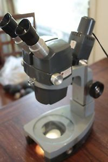 American Optical Model 569 Stereo Microscope and Illuminator Amp