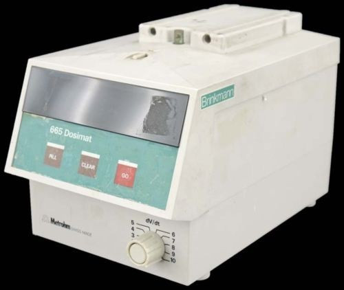 BRINKMANN METRHM 665 DOSIMAT DIGITAL LAB TITRATOR SYSTEM USED