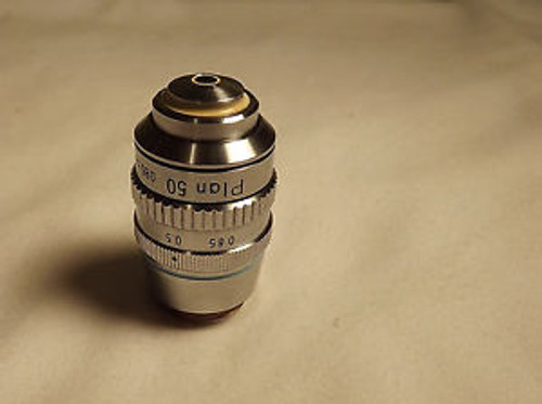 Nikon Plan 50x /.85 Oil Iris Microscope Objective Lens 160/-