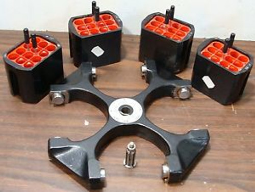 HERAEUS SEPATECH MEGAFUGE SWING BUCKET ROTOR 2150 + BUCKETS + ADAPTERS - TESTED!