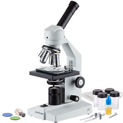 AmScope M500-PZ Polarizing & Bright Field Microscope 40X-1000X