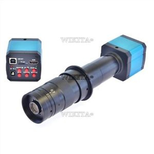 14mp tv hdmi usb industry digital c-mount microscope camera tf card + 180x le s7