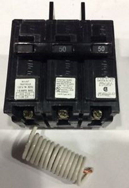 BQ2B05000S01 Siemens Shunt Trip 120V Circuit Breaker 2 Pole 50 Amp 240V (New)
