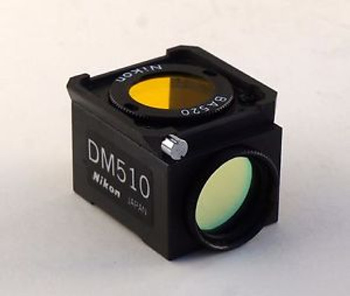 NIKON DM 510 MICROSCOPE FLUORESCENCE CUBE