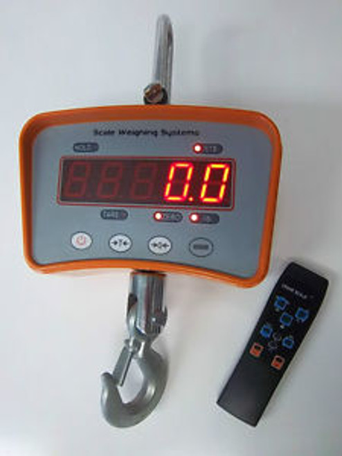 SWS-7910  1000  x .5 lb Digital Hanging Crane Scale with Wireless Remote Control