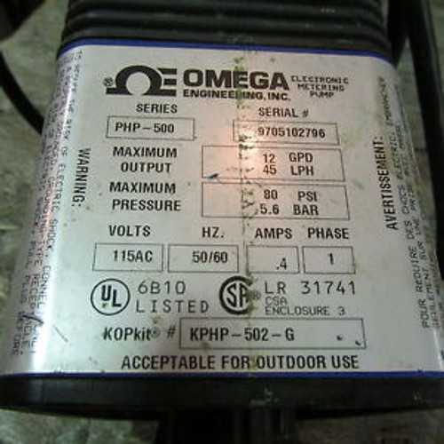 OMEGA Electronic Metering Pump