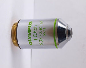 Olympus LCAch 20x Php Phase Contrast Microscope Objective