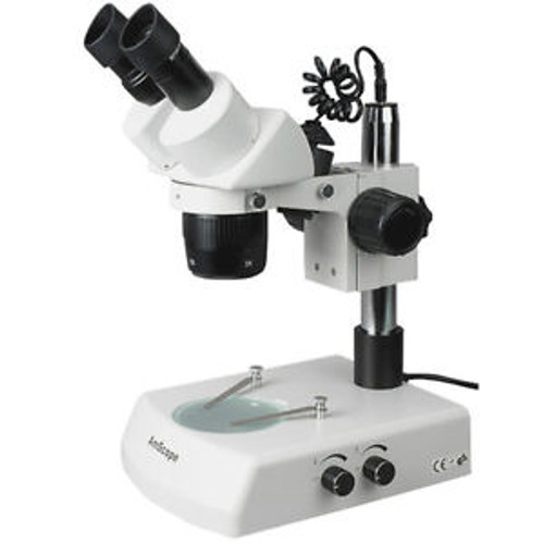 5X-10X-15X-30X Super Widefield Stereo Microscope w/ Top & Bottom Lights