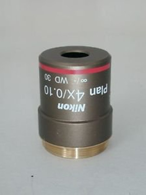 Nikon Microscope Objective, Plan 4x